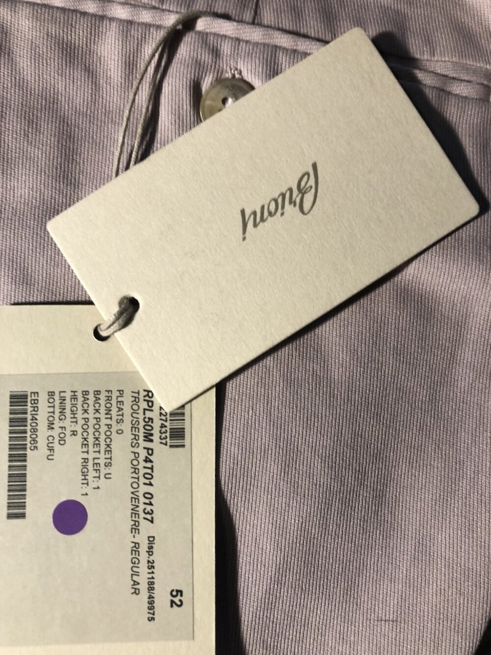 Brioni Chino - Pastel Pink